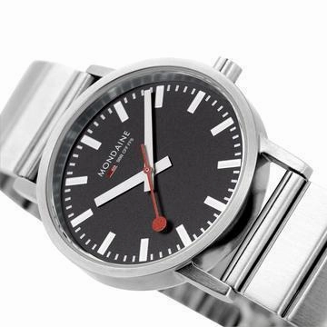 Mondaine Classic Stainless Steel Analogue Watch