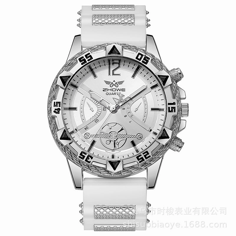 New Luxury Faux Three-Eye Men's Quartz Watch