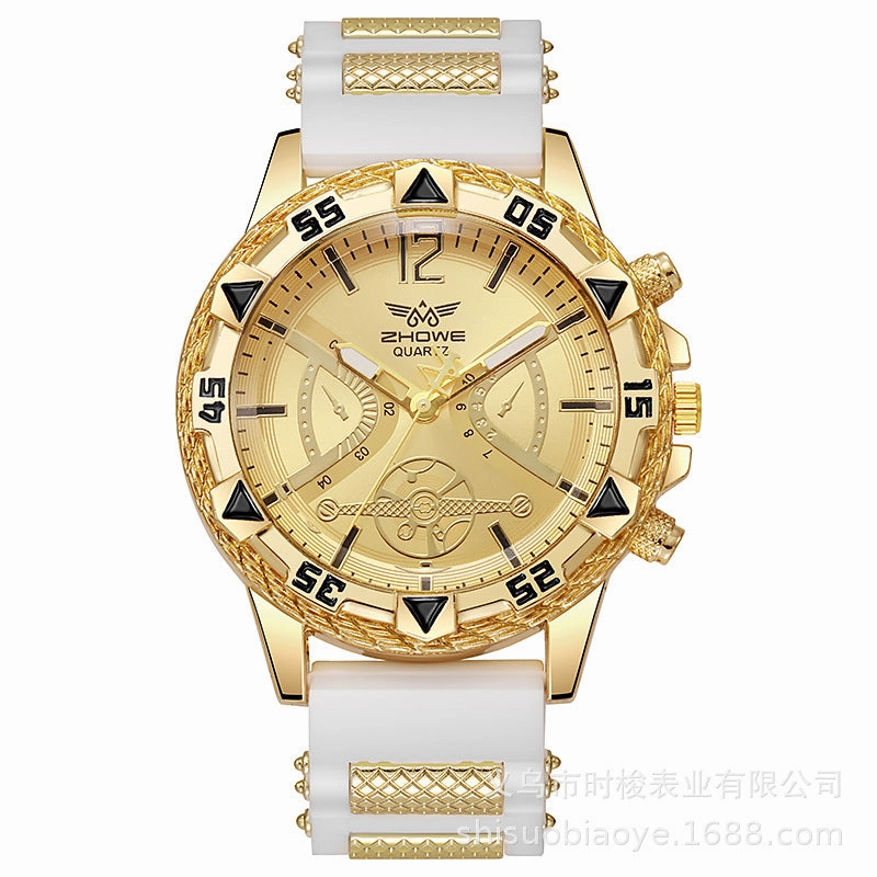New Luxury Faux Three-Eye Men's Quartz Watch