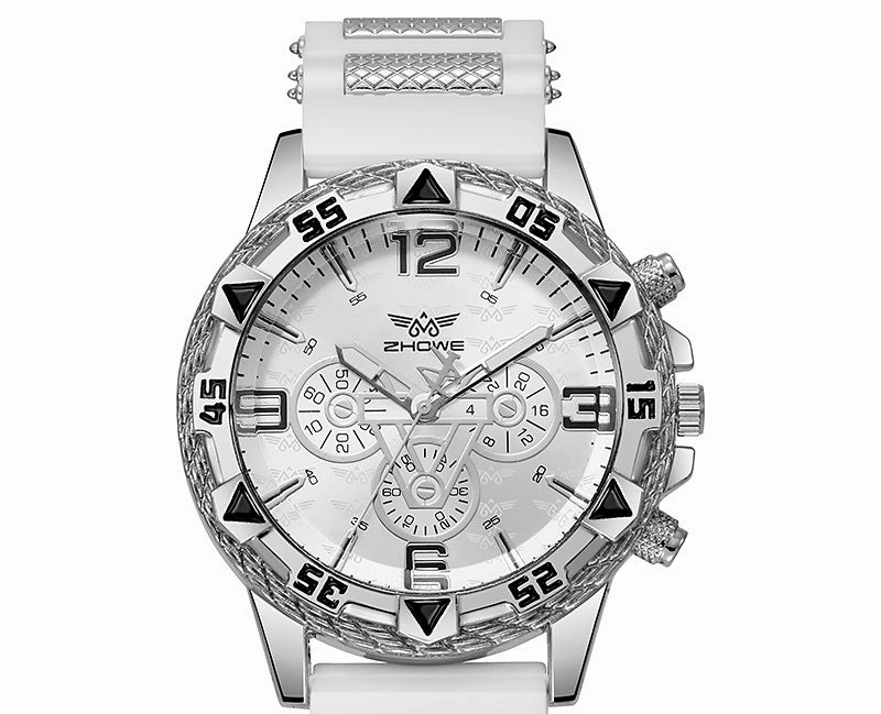 New Silicone Large Dial Men's Quartz Watch
