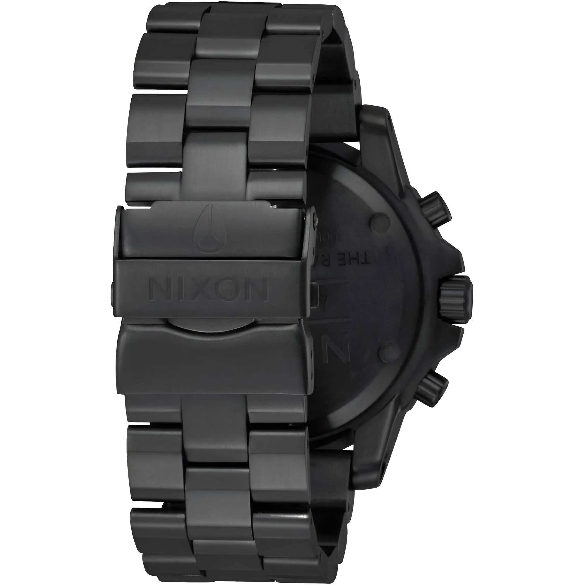 Nixon Men's Watch - Ranger Quartz Chronograph Black Dial Steel Bracelet | A549-602