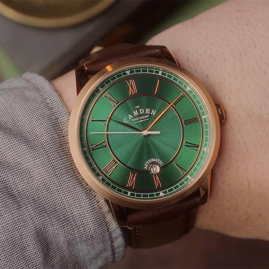No.29 Automatic Rose Gold, Green and Brown