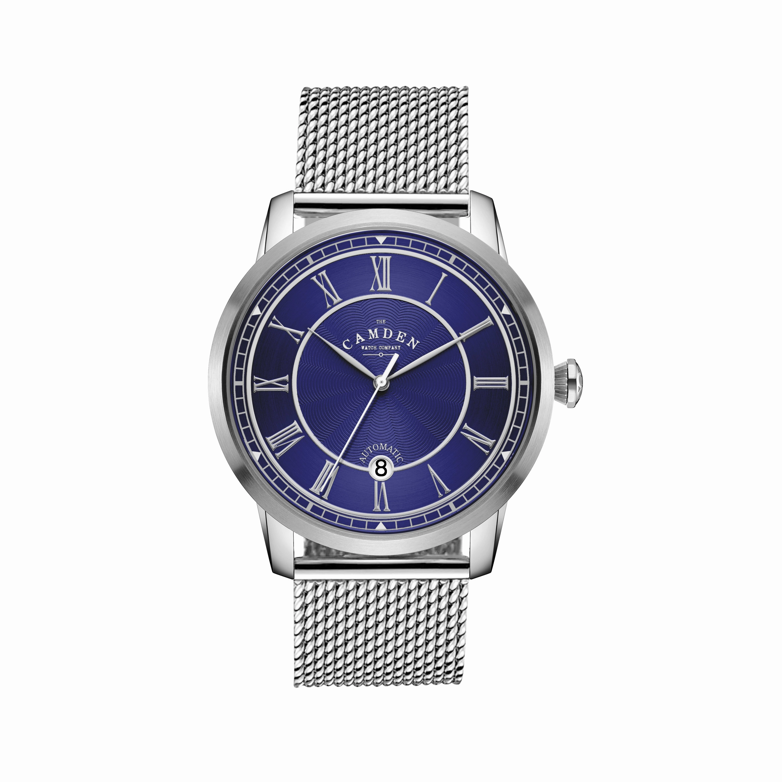 No.29 Automatic Steel, Navy and Mesh
