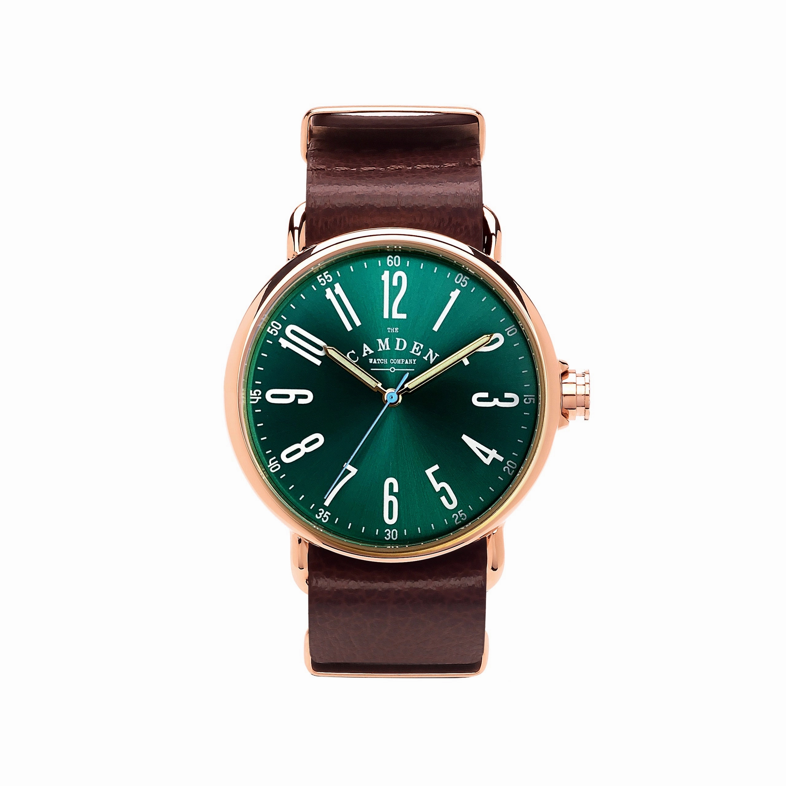 No.88 Rose Gold, Green and Brown Leather