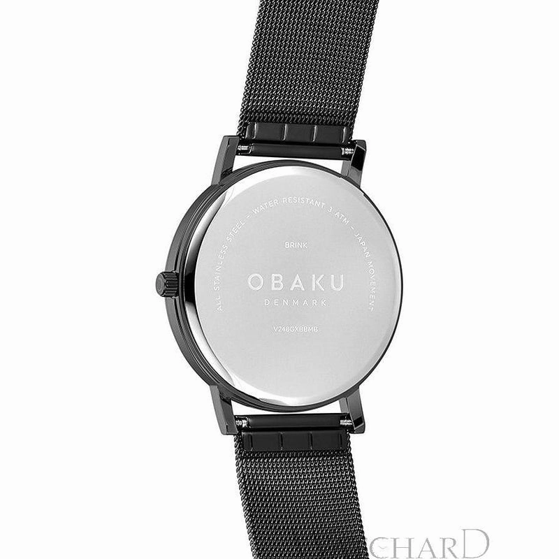 Obaku Brink Cyan Black 40mm Watch - V248GXBBMB