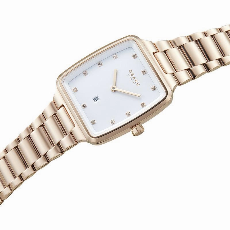 Obaku Fjord Lille Fuchsia Rose Gold 30mm Watch - V271LDVWSV