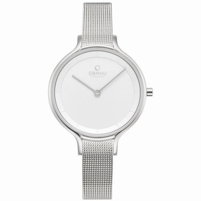 Obaku Kyst Steel White 34mm Watch - V228LXCIMC