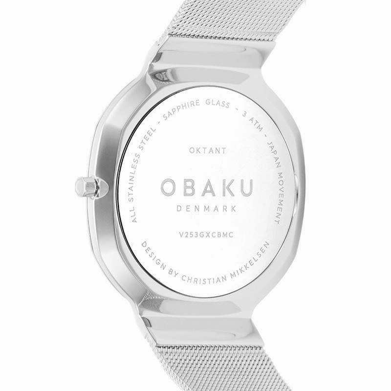 Obaku Oktant Onyx Black 38mm Watch - V253GXCBMC