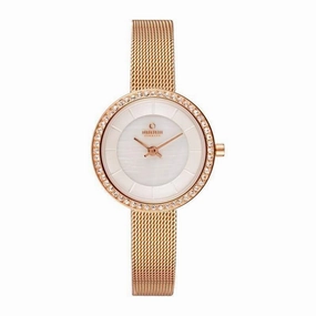 Obaku Stille Glimt Rose White 27.1mm Watch - V146LEVWMV