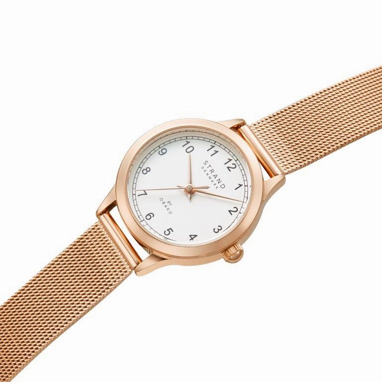 Obaku Strand Cruise Rose Gold 27mm Watch - S742LXVIMV