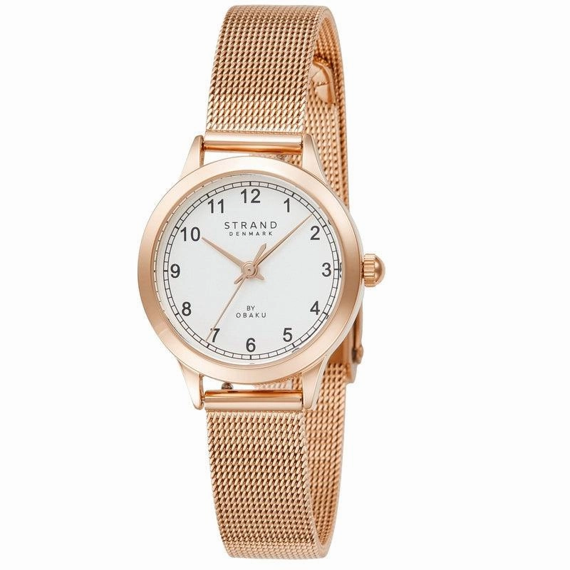 Obaku Strand Cruise Rose Gold 27mm Watch - S742LXVIMV
