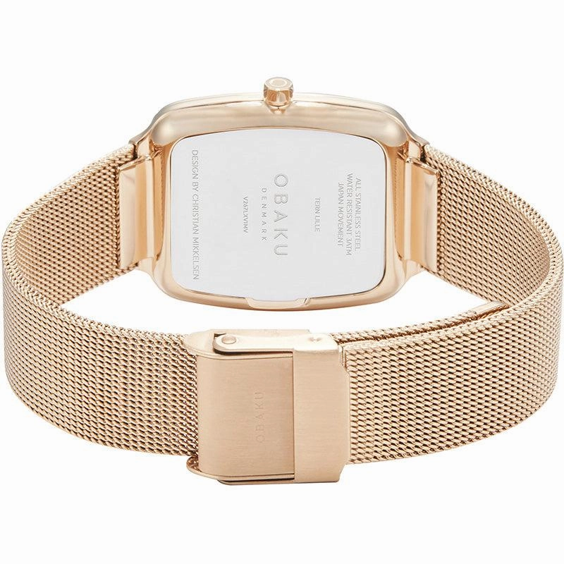 Obaku Tern Lille Rose Gold 27mm Watch - V267LXVIMV