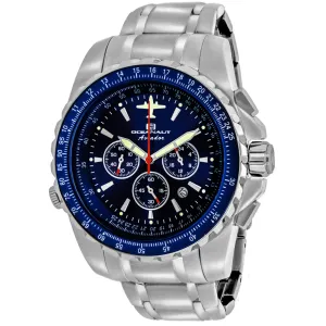 Oceanaut Men's Watch - Aviador Pilot Blue Dial Stainless Steel Bracelet | OC0114