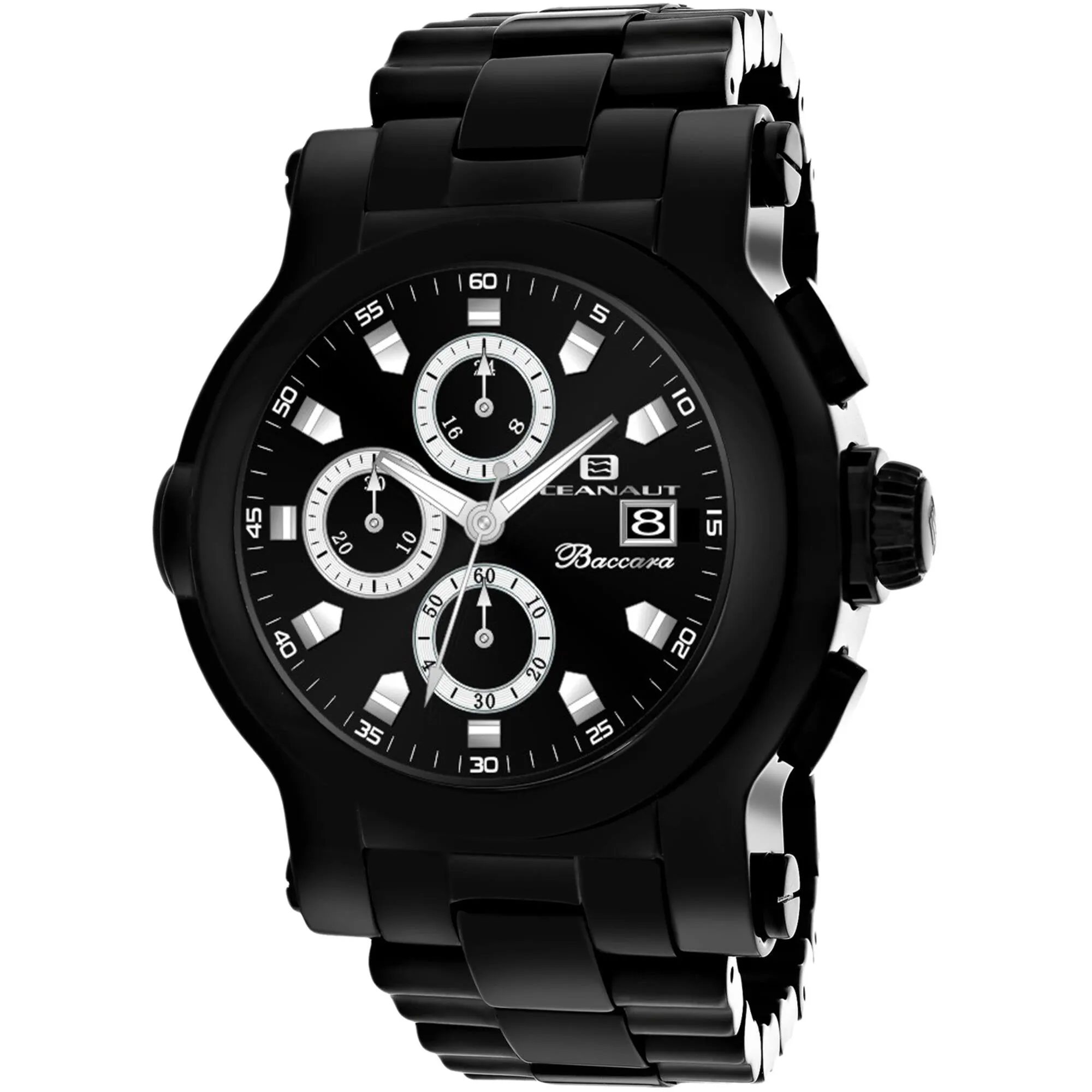 Oceanaut Men's Watch - Baccara XL Black Plated Stainless Steel Bracelet | OC0828