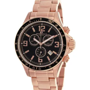 Oceanaut Men's Watch - Baltica Black Dial Plated Stainless Steel Bracelet | OC3329