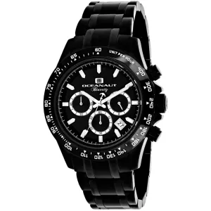 Oceanaut Men's Watch - Biarritz Black Dial Plated Stainless Steel Bracelet | OC6114