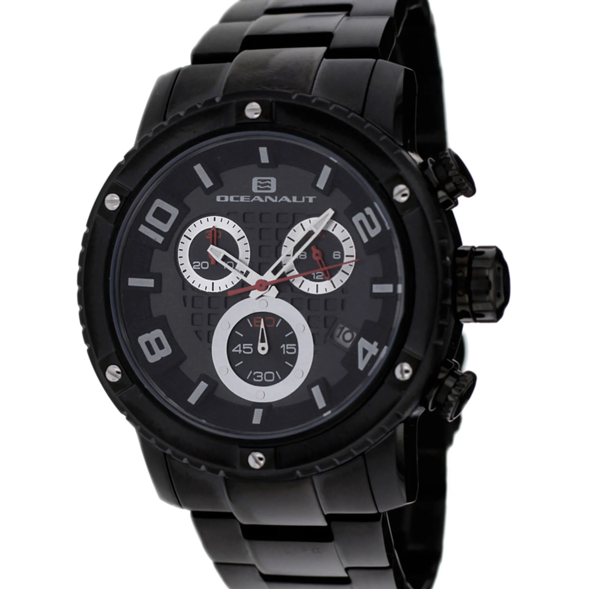 Oceanaut Men's Watch - Impulse Black Dial Plated Stainless Steel Bracelet | OC3124