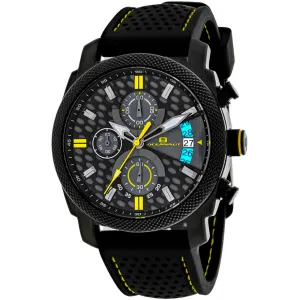 Oceanaut Men's Watch - Kryptonite Quartz Black, Grey Dial Rubber Strap | OC2322
