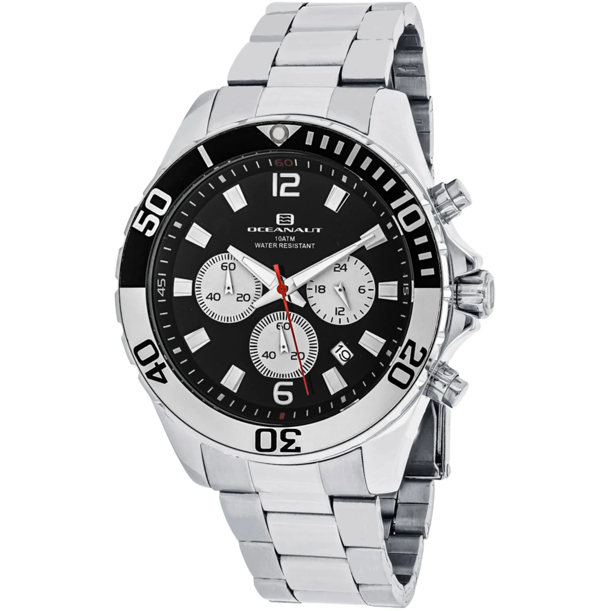 Oceanaut Men's Watch - Sevilla Quartz Black Dial Stainless Steel Bracelet | OC2524