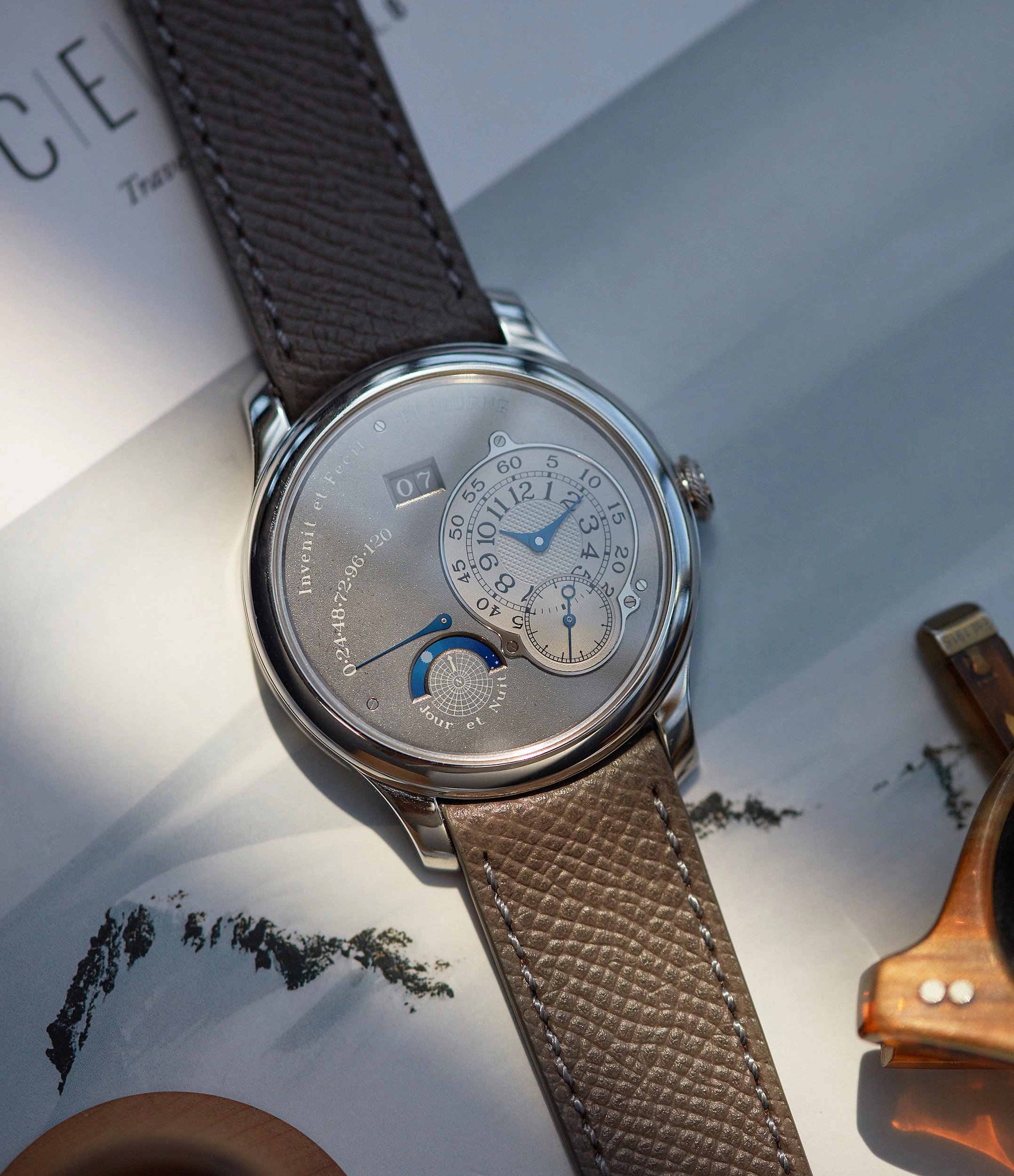Octa Jour et Nuit | Ruthenium Dial | 40mm | Platinum