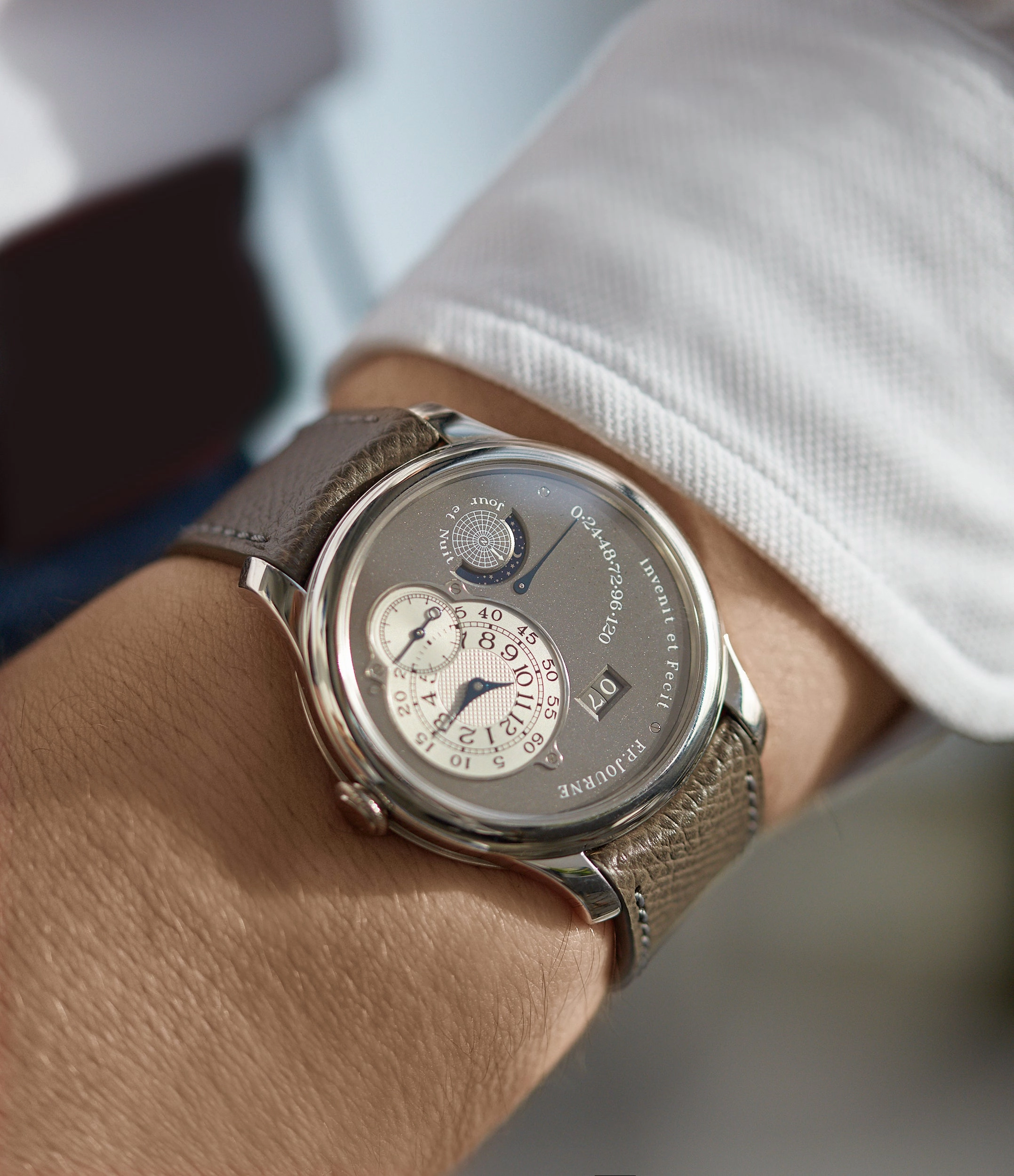 Octa Jour et Nuit | Ruthenium Dial | 40mm | Platinum