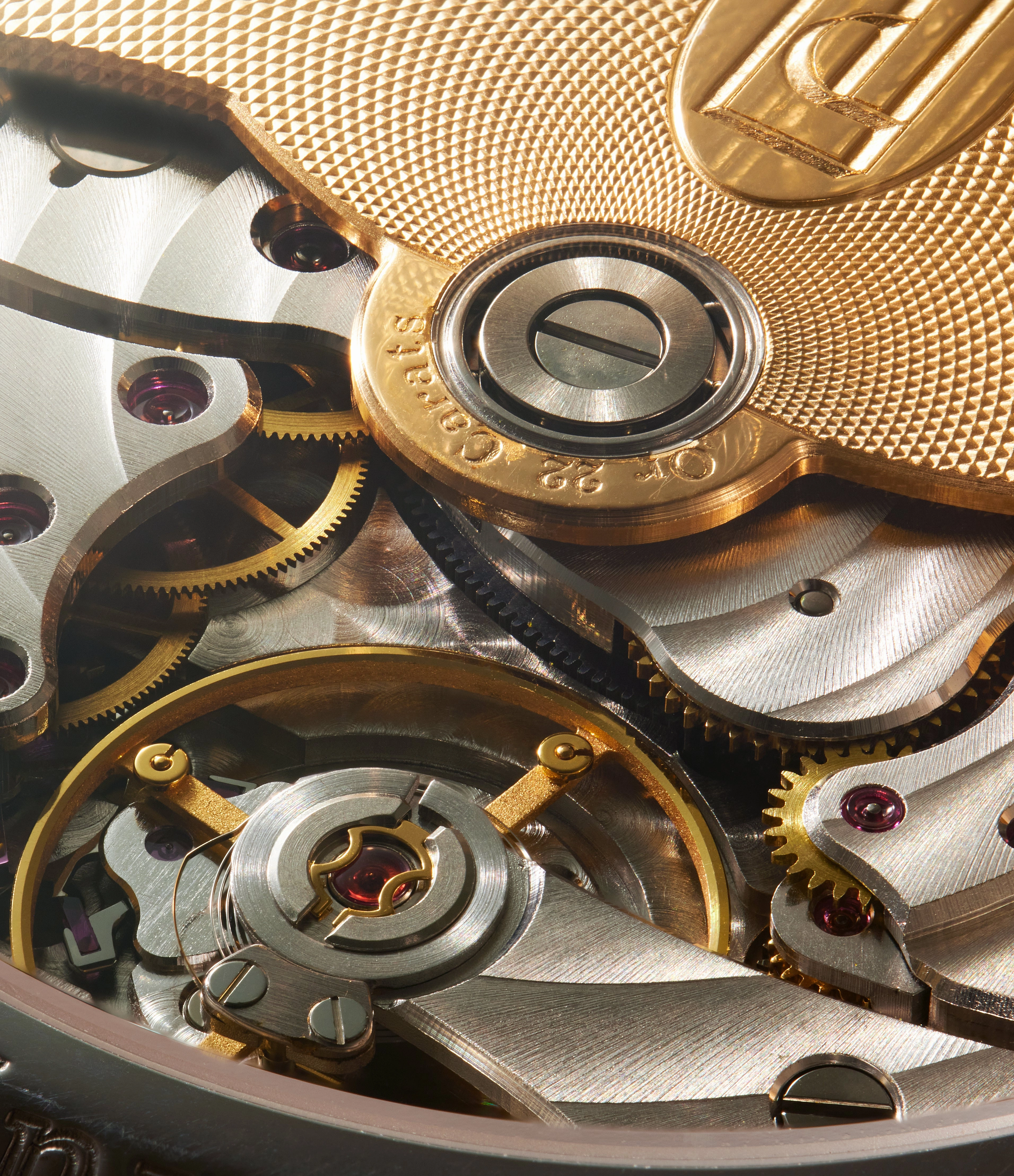 Octa Lune | 38mm | Brass Movement | Platinum