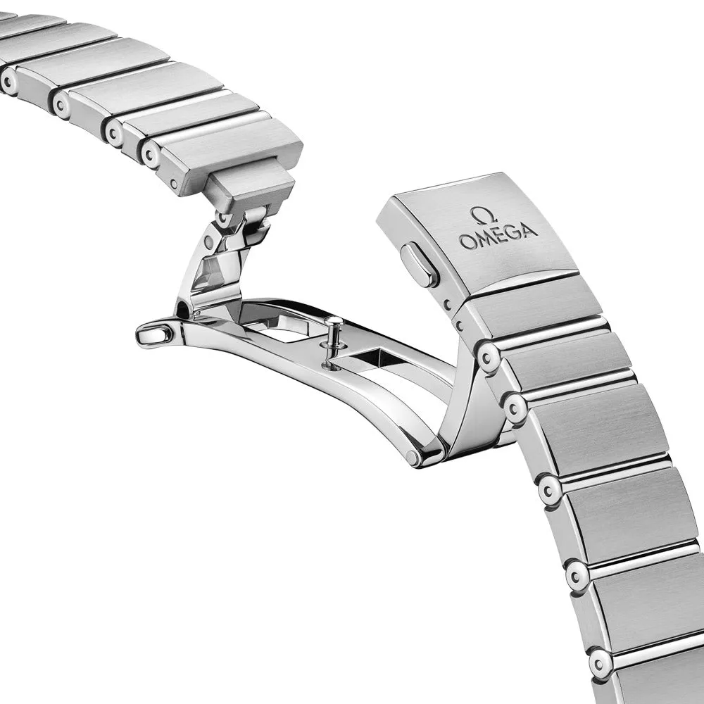 OMEGA Constellation 28mm Green Dial Diamond Ladies Quartz Watch 13110286060001