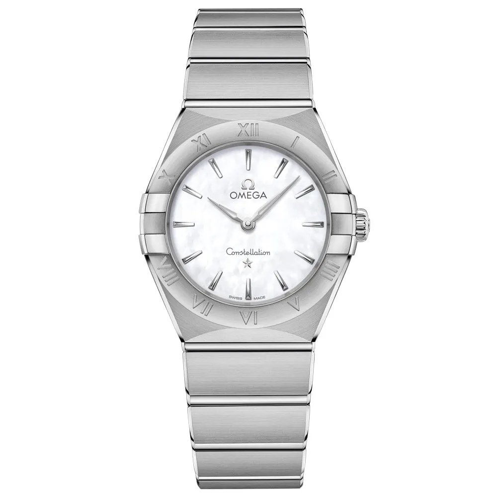 OMEGA Constellation 28mm MOP Dial Ladies Quartz Watch 13110286005001