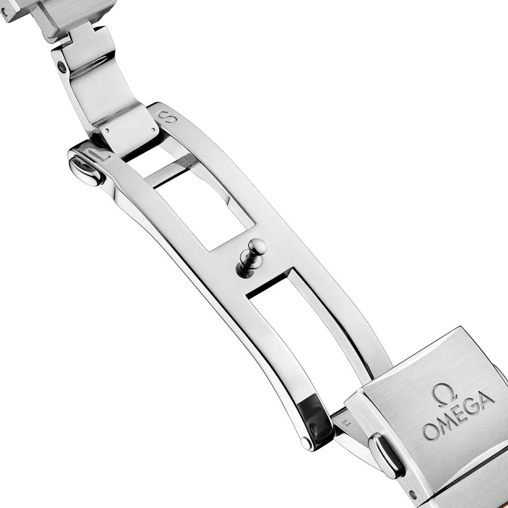 OMEGA Constellation 28mm Silver Dial 18ct Rose Gold & Steel Ladies Quartz Watch 13120286002001