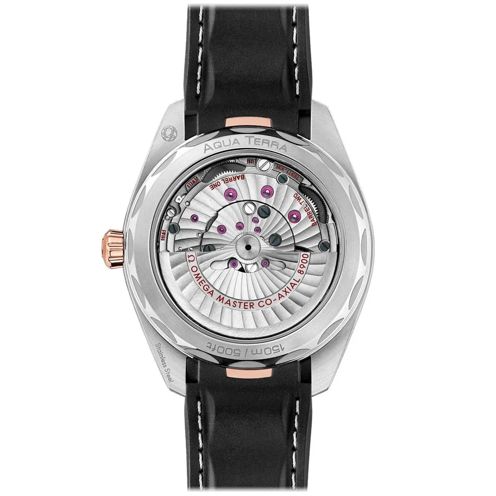 OMEGA Seamaster Aqua Terra 41mm Silver Dial 18ct Rose Gold & Steel Automatic Gents Watch 22022412102001