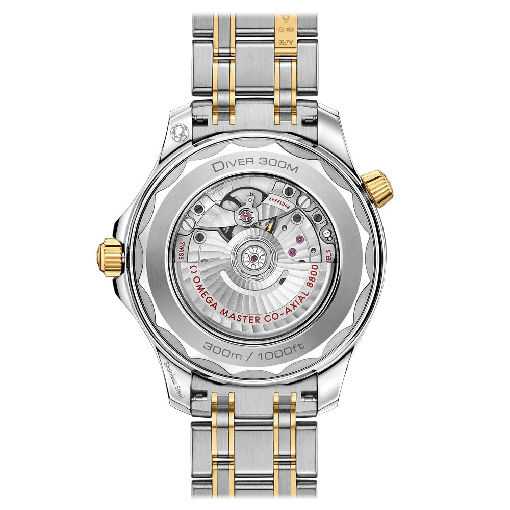 OMEGA Seamaster Diver 300M 42mm Black Dial 18ct Gold & Steel Automatic Gents Watch 21020422001002