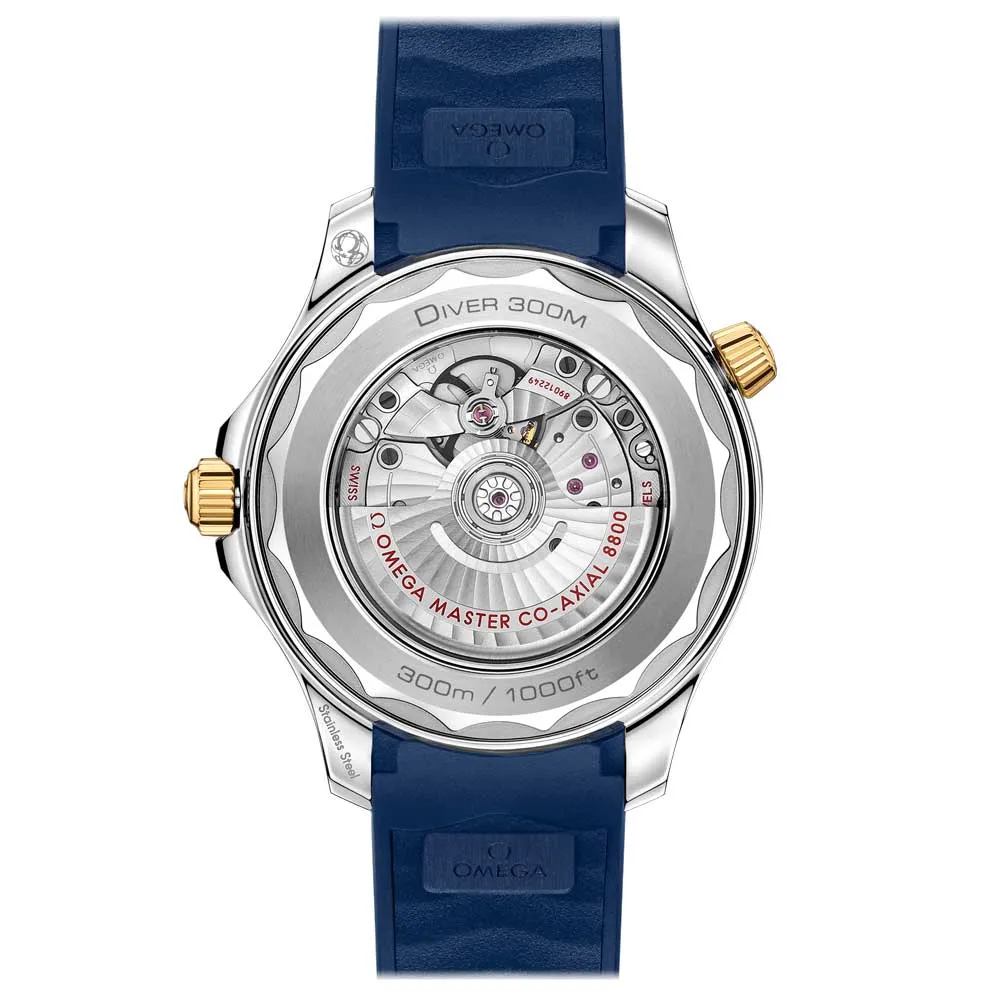 OMEGA Seamaster Diver 300M 42mm Blue Dial 18ct Gold & Steel Automatic Gents Watch 21022422003001