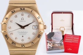 Omega Constellation 1104.35.00 18K Rose Gold 35mm Men's Watch