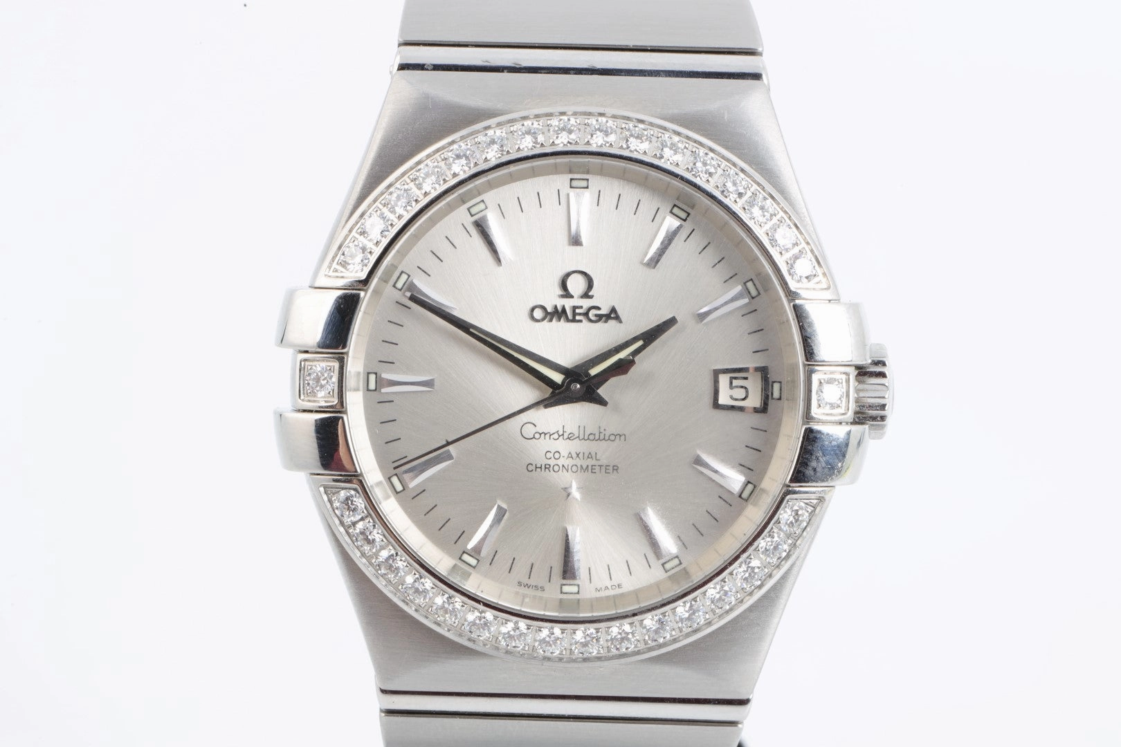 Omega Constellation 123.15.35.20.02.001 Stainless Steel & Diamonds 35mm Watch