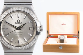 Omega Constellation 123.15.35.20.02.001 Stainless Steel & Diamonds 35mm Watch