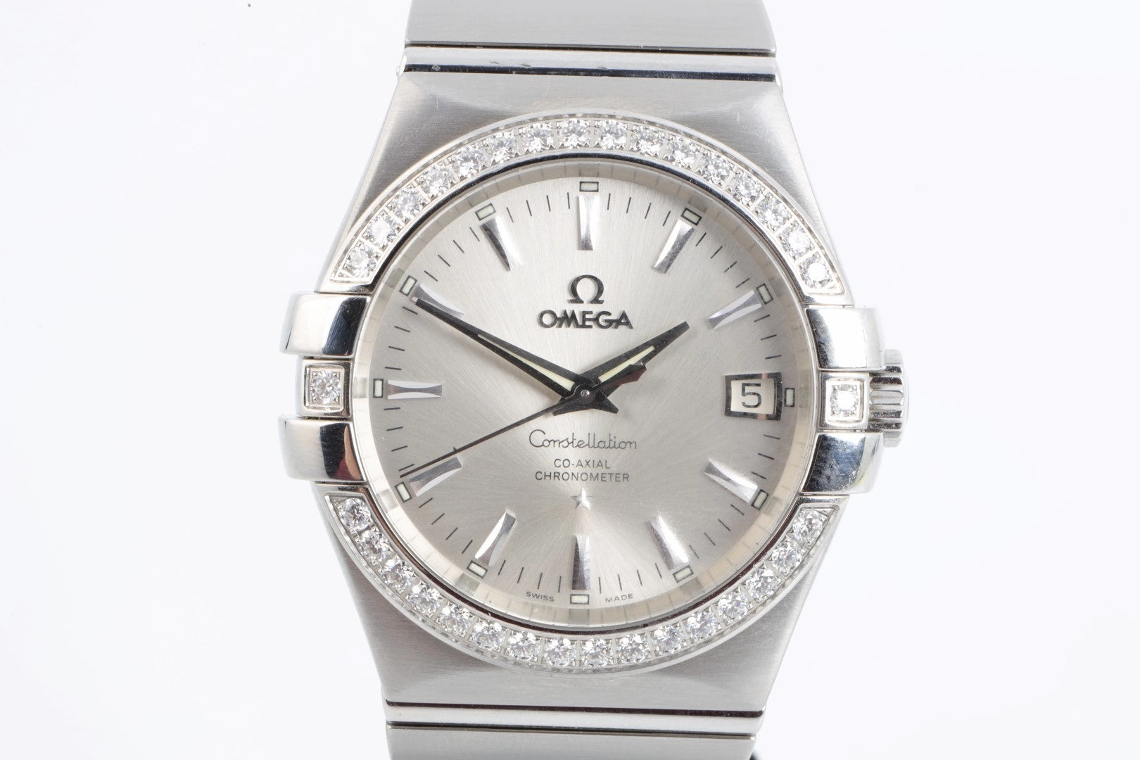 Omega Constellation 123.15.35.20.02.001 Stainless Steel & Diamonds 35mm Watch