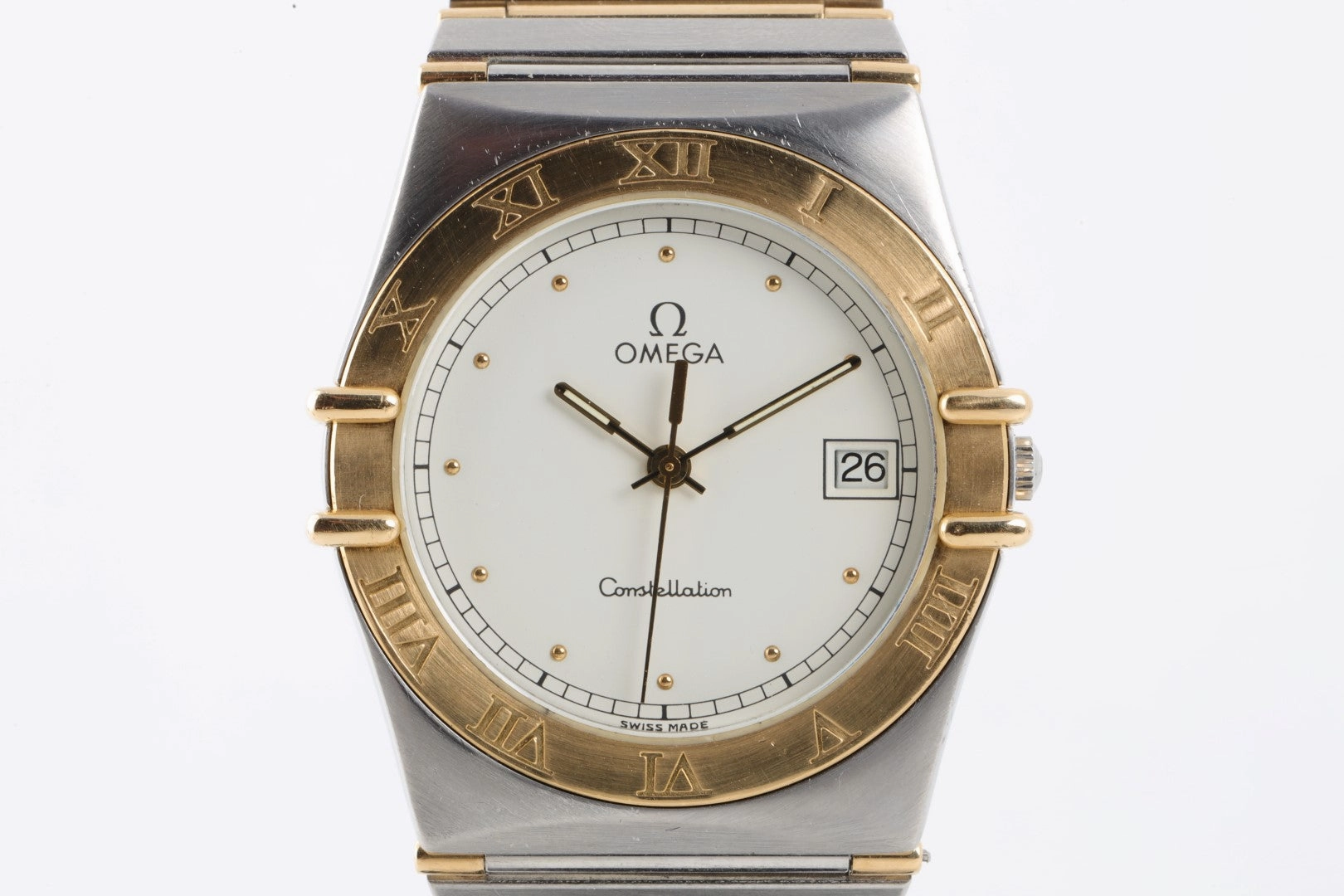 Omega Constellation 396.1070 Stainless Steel & 18K Yellow Gold 33mm Men's Watch