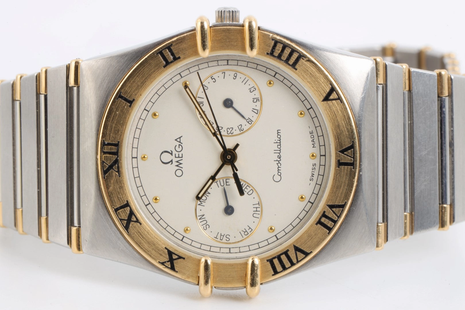 Omega Constellation Day-Date 396.1069 Stainless & 18K Yellow Gold 34mm Watch