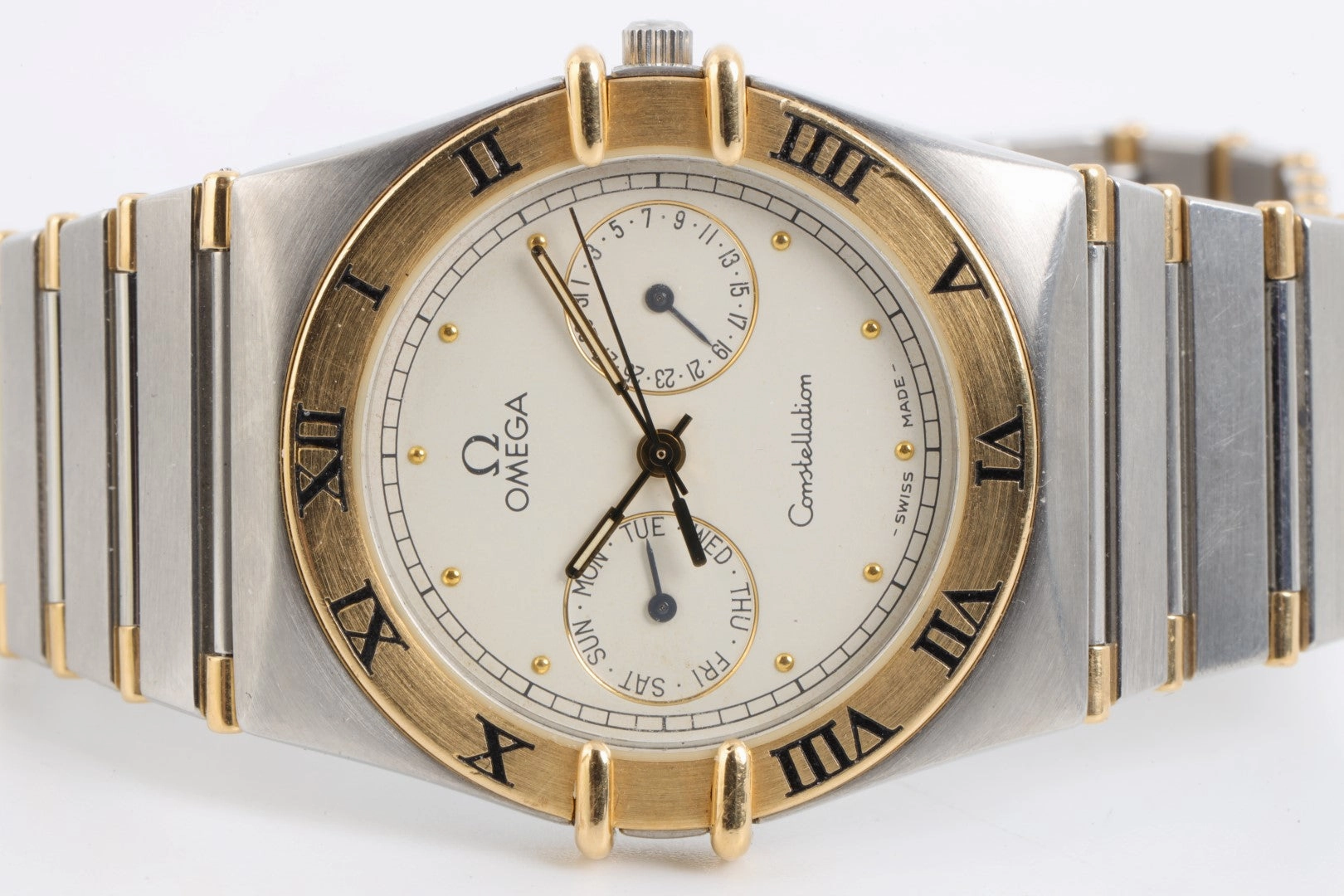 Omega Constellation Day-Date 396.1069 Stainless & 18K Yellow Gold 34mm Watch