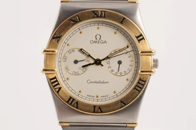 Omega Constellation Day-Date 396.1069 Stainless & 18K Yellow Gold 34mm Watch