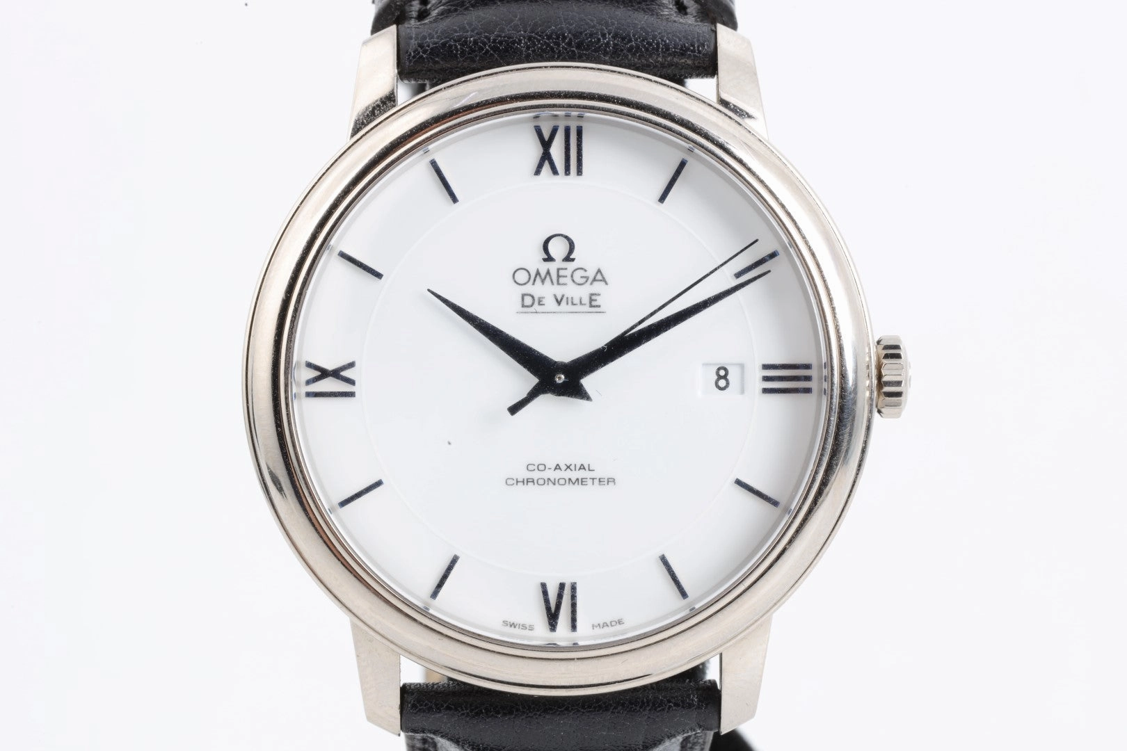 Omega De Ville Prestige 424.53.40.20.04.001 18k White Gold Men's Watch