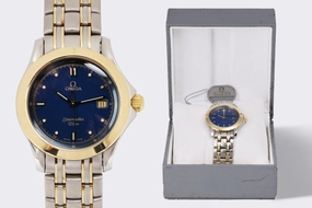 Omega Seamaster 120m 196.1501 Stainless Steel & 18k Yellow Gold 36mm Watch