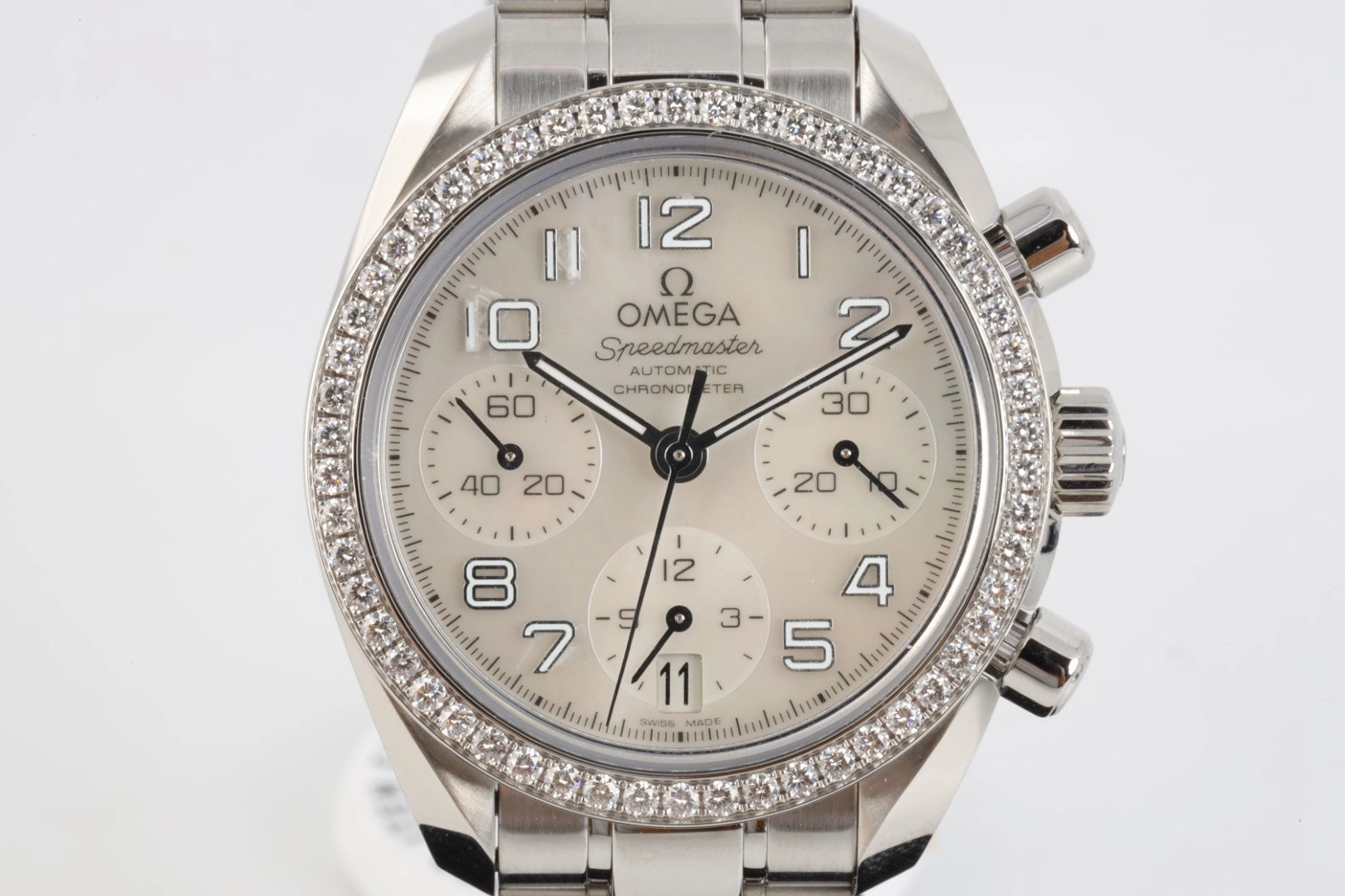 Omega Speedmaster Chronograph Diamond Dial 38mm Watch