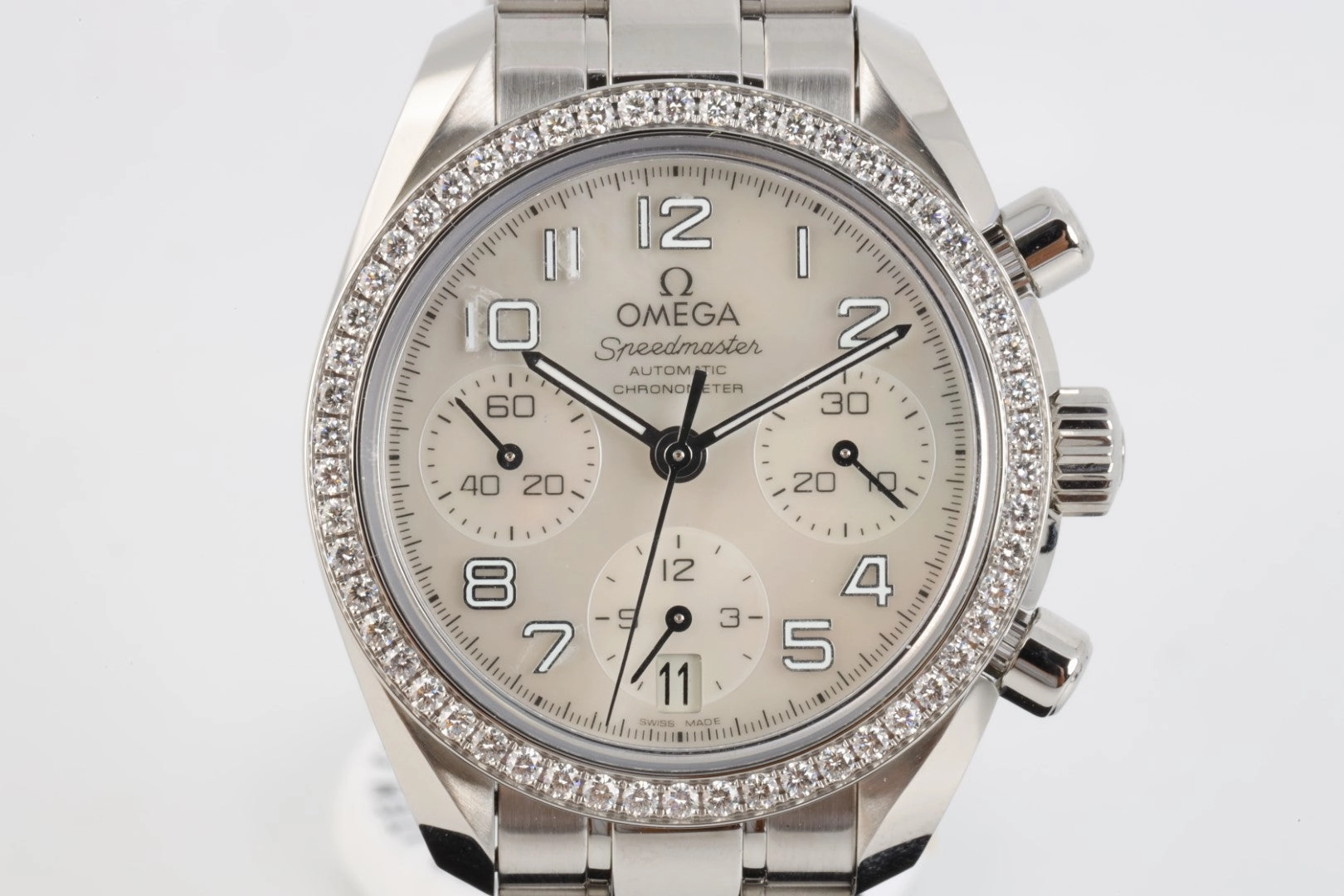 Omega Speedmaster Chronograph Diamond Dial 38mm Watch