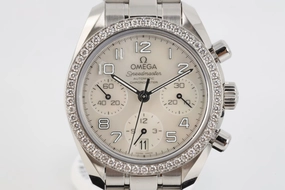 Omega Speedmaster Chronograph Diamond Dial 38mm Watch