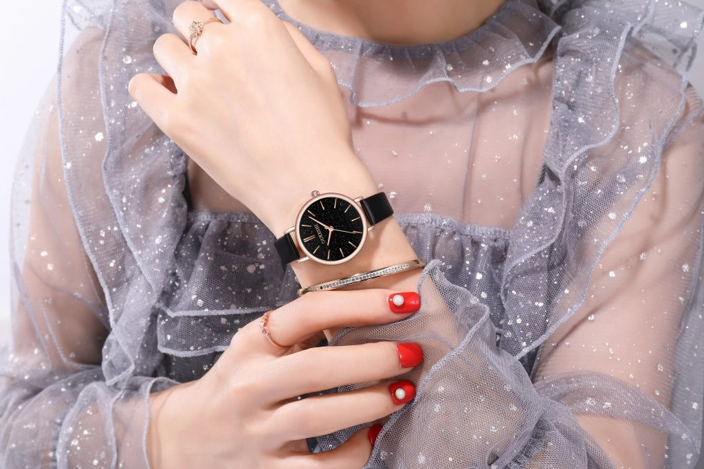 Oukeshi watch starry sky quartz women's watch