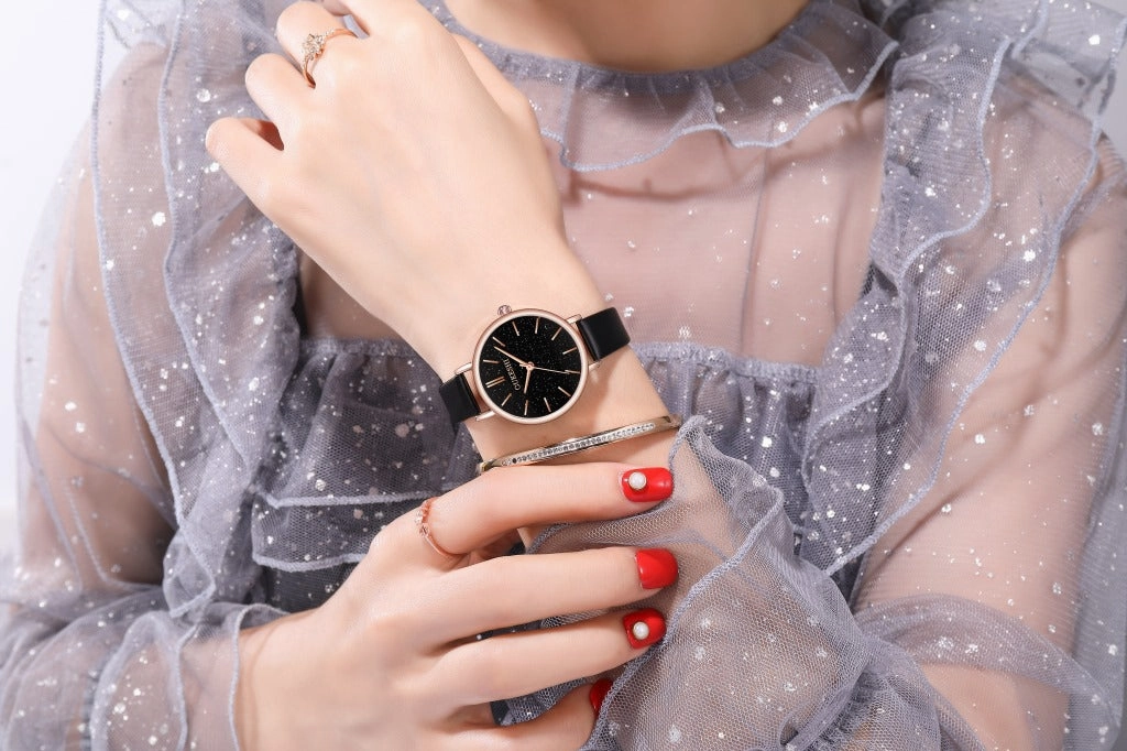 Oukeshi watch starry sky quartz women's watch