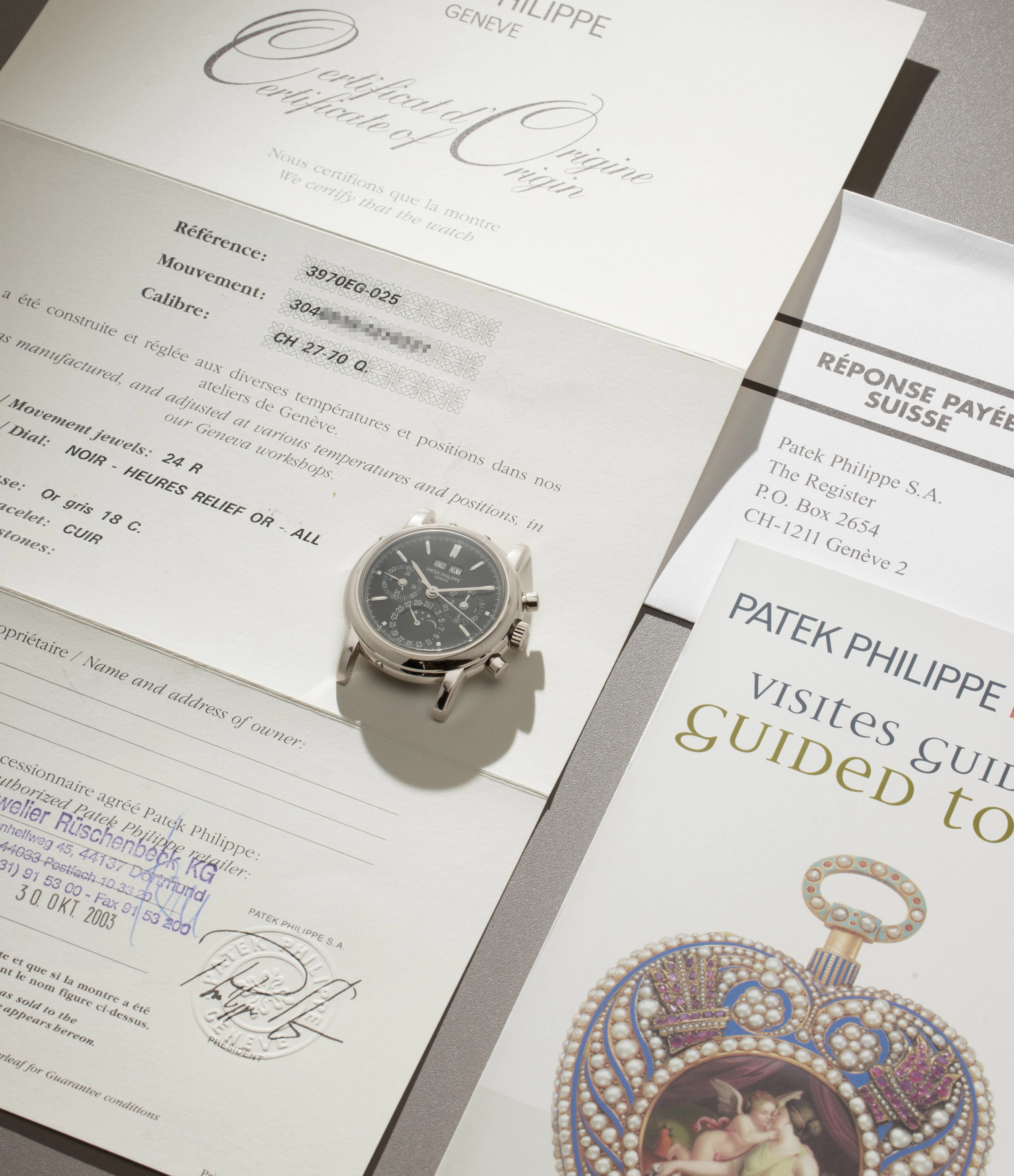 Perpetual Calendar Chronograph | 3970EG-025 | White Gold