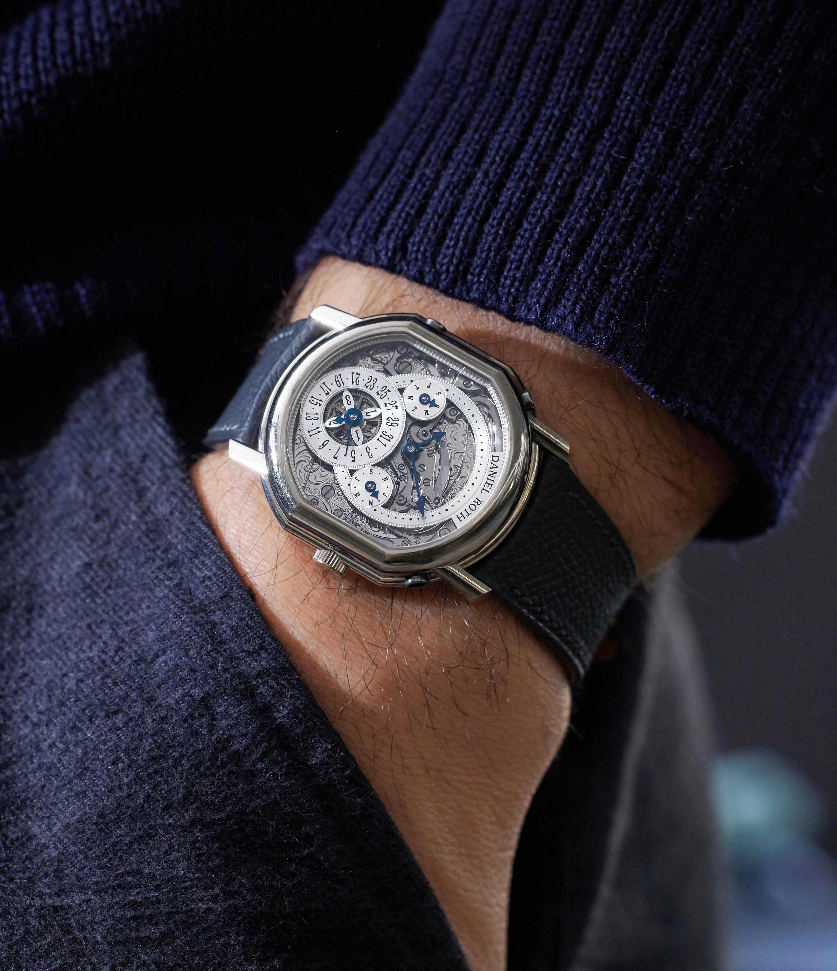 Perpetual Calendar Skeleton | 2117 | White Gold