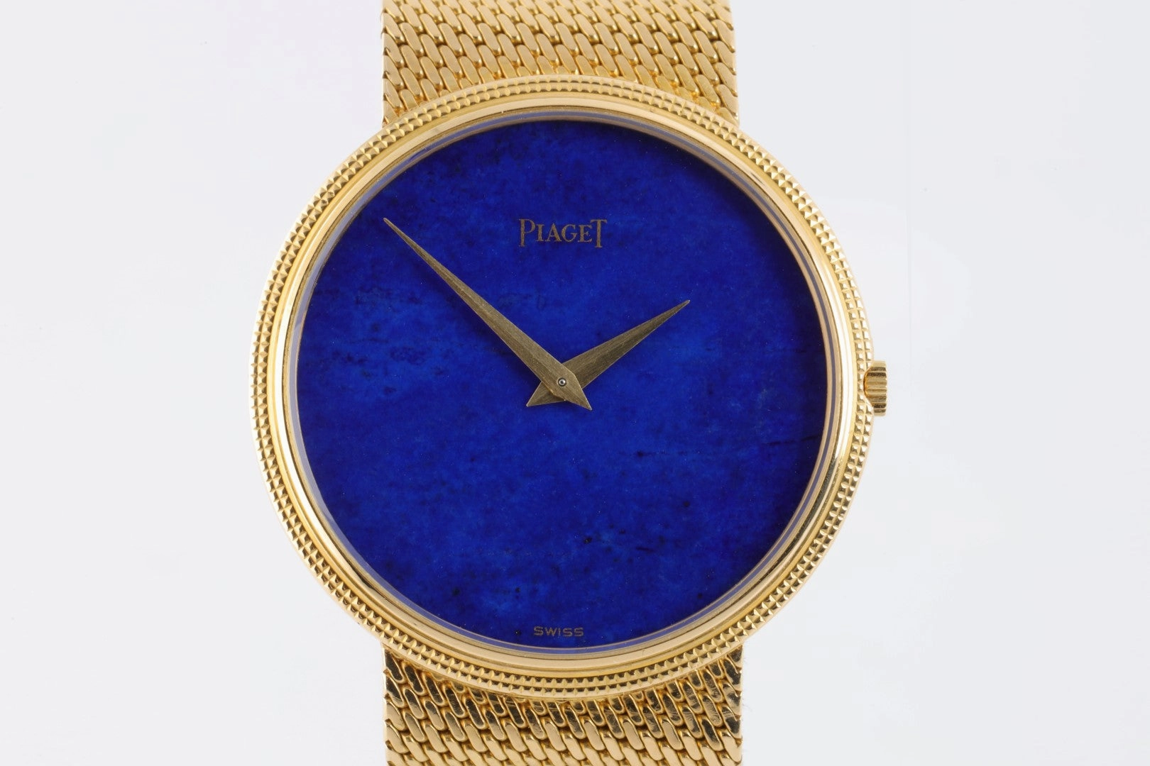 Piaget 18k Yellow Gold Lapis Dial 31mm Ladies Watch (54.25g.)